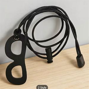 Chaîne de lunettes en cuir PU simple YY, cordon de cou pour lunettes, organisateur de lunettes, sangle pour lunettes, idéal pour les cadeaux - Product Image 2