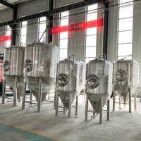 Réservoir de Fermentation conique en acier inoxydable 304 de 2500L
