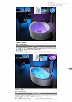 Nouvelle conception de baignoire à remous autoportante en acrylique pour adultes, baignoire hydromassante