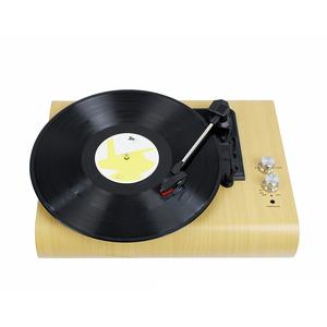 Lecteur de disques vinyles rétro en bois OEM populaire et abordable, tourne-disque LP, enregistreur <span class=keywords><strong>vinyle</strong></span> BT, moule privé - Product Image 5
