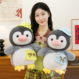 Airongle chim cánh cụt Đồ chơi sang trọng Ba lô búp bê thêu figural siêu mềm vải PP bông điền căng thẳng cứu trợ trang trí nội thất Quà Tặng - Product Image 3