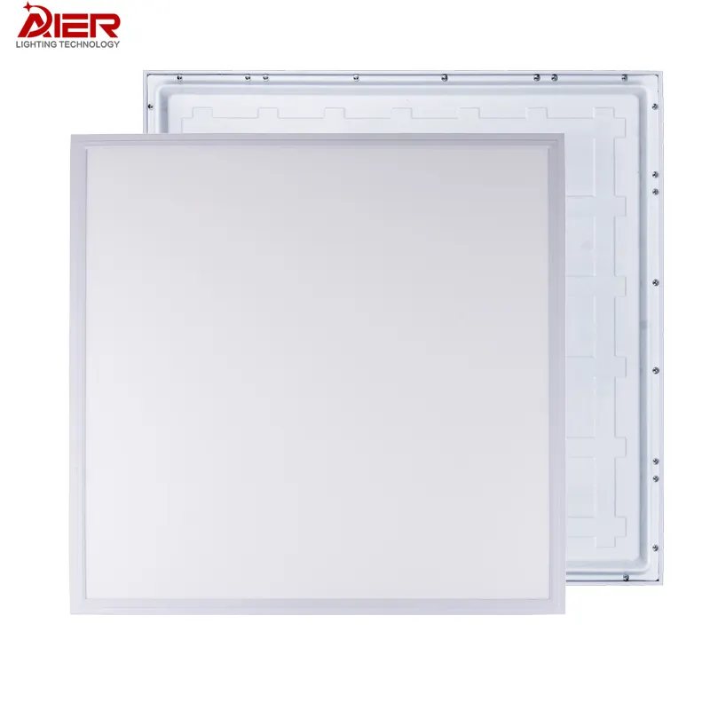 Plafonnier carré en aluminium de haute qualité, rétroéclairé, 600x600mm, éclairage d'intérieur