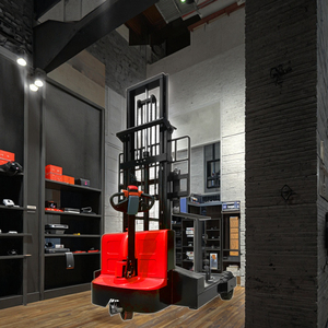 Grúa apiladora eléctrica económica con envío gratis, carretilla elevadora elevada personalizada de 1 tonelada, 2 toneladas y <span class=keywords><strong>3</strong></span> toneladas - Product Image 3