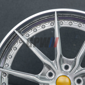 Rines Forjados Personalizados GPW de 2 Piezas, 18 20 22 24 Pulgadas, 5x120 5x114.3 5x112, Borde Pulido para <span class=keywords><strong>BMW</strong></span> <span class=keywords><strong>Competition</strong></span> F10, Porsche, Mercedes S63 - Product Image 6