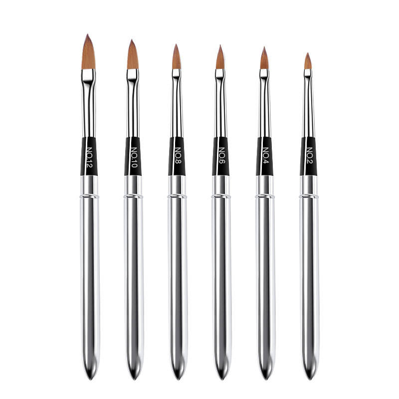6 pack silver metal pen pen - nail pen set
