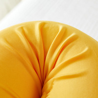 Oreiller ergonomique en mousse à mémoire de forme ondulée OEM, soutien cervical pour dormir, fabricant d'oreillers - Jaune