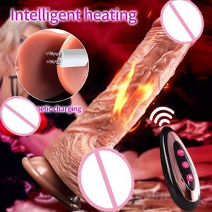 High Quality <b>Thick</b> <b>Dildo</b> Realistic Remote Control Silicone Gel Dual Density Monster Large Suction Cup Huge <b>Dildo</b> Toys for Women - Product Image 2