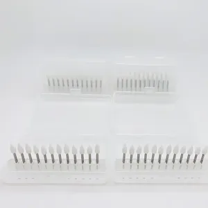 ราคาโรงงาน 12 ชิ้น/กล่อง หัวขัดฟันสีขาว FG สำหรับเครื่องกรอฟันความเร็วสูง - Product Image 2