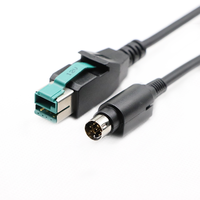 Pabrik disesuaikan kualitas tinggi 8Pin 12V bertenaga USB laki-laki Ke MINI DIN 8PIN kabel