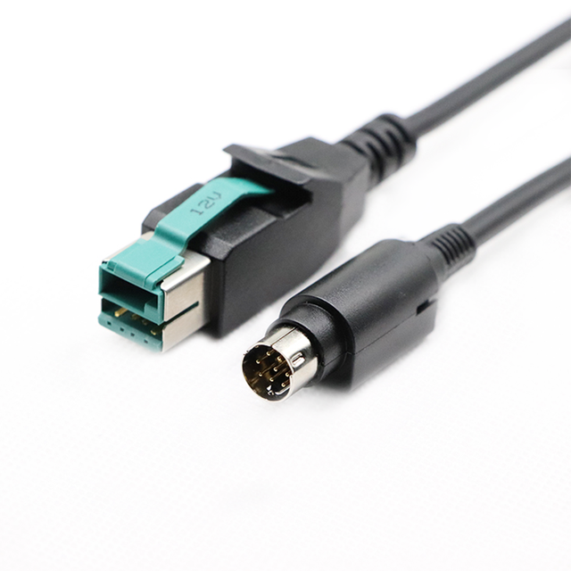 Factory Customized High Quality 8Pin 12V Powered USB Male to MINI DIN 8PIN Cable