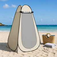 Tente de douche pliable personnalisable, stable, pour camping, abri d'intimité fiable pour le camping