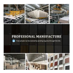 Linyi Factory 4x8 <span class=keywords><strong>Hojas</strong></span> de aglomerado de melamina laminada de <span class=keywords><strong>dos</strong></span> caras 16MM 18mm Flakeboards para puertas de gabinetes de cocina - Product Image 3