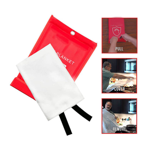 USA Direct 2025 Modelo Fibra de vidrio Resistente al desgaste Manta contra incendios 1,8 1,8 m x 450g Uso doméstico - Product Image 2