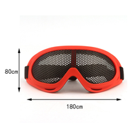 Lunettes tactiques de Paintball Lunettes en filet grillagé en acier Lunettes de protection des yeux Lunettes de tir