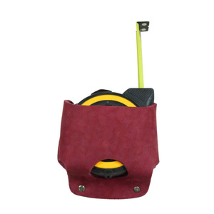 Estuche para cinta métrica de topografía en obra, bolsa de almacenamiento para cinta métrica de cintura, caja de regla de acero de cuero vacuno, portátil - Product Image 4