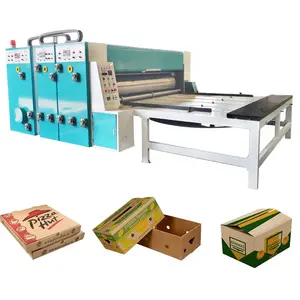 Máquina de fabricación de dibujos animados, máquina para hacer cajas de Pizza, Flexo