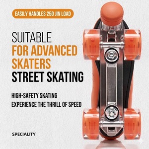 Patins à roulettes d'intérieur Riedell Boost légers, ergonomiques et confortables pour hommes et femmes, débutants et expérimentés, avec roues en PU souples de style rétro - Product Image 4