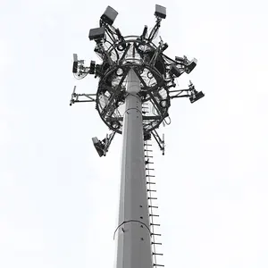 FUTAO 5G Antenna Telecom Monopole Tower Communication Pole