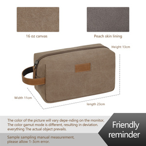 Trousse de Toilette de Voyage Multifonctionnelle en Toile avec Logo Personnalisé, pour Hommes, Trousse de Rasage Suspendue UK0506 - Product Image 4