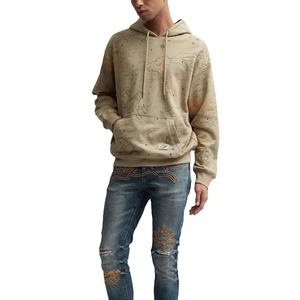 Nueva llegada Color sólido 100% algodón Invierno Polar gimnasio Fitness Unisex Sudadera con capucha con cordón bordado - Product Image 1