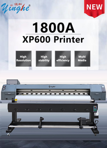 Yinghe เครื่องพิมพ์ขนาดใหญ่ความเร็วสูง1.8ม. พร้อมหัวพิมพ์ XP600สติกเกอร์ติดรถยนต์แบบยืดหยุ่นฟิล์มพีวีซีมองเห็นทางเดียว - Product Image 3