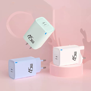 Venta al por mayor US EU UK PD 45W adaptador de carga para <span class=keywords><strong>iPhone</strong></span> 15 16 17 12 13 <span class=keywords><strong>11</strong></span> <span class=keywords><strong>tipo</strong></span> C adaptador de carga rápida adaptador de corriente cargador de pared - Product Image 6