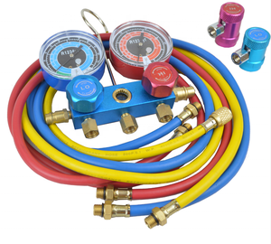 R1234YF एक/सी कार एयर कंडीशनिंग कई गुना गेज सेट hvac दबाव डबल गेज सेट नैदानिक उपकरण - Product Image 2