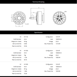 T-sở thích v3008 Chất lượng cao động cơ không chổi than cho Drone multirotor Quadcopter FPV đua Drone động cơ - Product Image 4