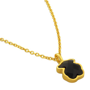 Collares con Colgante Touses, Cadena de Perlas de Imitación, Cadena de Eslabones de Cristal Multicolor, Chapado en Oro y Plata, Joyería de Moda para Mujer - Product Image 4