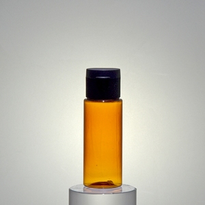 Flacon cosmétique en plastique PET rond de 26 ml/25 ml, couleur ambre <span class=keywords><strong>fauve</strong></span>, pour lotion ou huile essentielle, avec bouchon à <span class=keywords><strong>disque</strong></span>, sérigraphié, pour vaporisateur d'alcool - Product Image 6