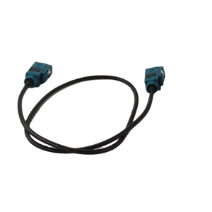 Automotive RG174 Coaxial Jumper Cable Assembly FAKRA SMB Female Crimp Connectors PTFE 50Ohm Impedance IP65 Weatherproof 500mm