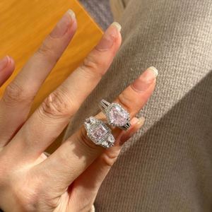 Dylam OEM ODM <b>Smart</b> Jewelry Manufacturer S925 Silver Eternity Band Heart Love 8A Cubic Zirconia Wedding Engagement Bridal <b>Rings</b> - Product Image 3
