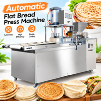 Presse à tortillas automatique à épaisseur réglable pour la préparation de pâte de blé, idéale pour les cuisines centralisées et les chaînes de restaurants