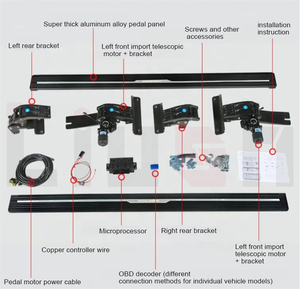 Marchepied rétractable automatique pour <span class=keywords><strong>Nissan</strong></span> Rogue Sport moteur silencieux pédale latérale électrique pour <span class=keywords><strong>Nissan</strong></span> <span class=keywords><strong>Qashqai</strong></span> J11 - Product Image 2