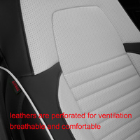 Fundas de Asiento de Coche de Cuero Nappa Personalizadas y Elegantes, Juego Completo de Lujo con Protección Total para CRV, Passat, Rav 4