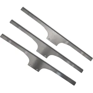 Food Grade T Type Carbon Steel Cutter Toothed Blade For Slitting Packaging Plastic Film