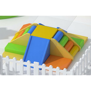 Set de Juegos Interior para Niños con Estructura de Escalada Colorida y Valla de Seguridad - Product Image 3