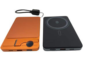 <span class=keywords><strong>Batterie</strong></span> <span class=keywords><strong>externe</strong></span> magnétique sans fil personnalisée avec logo, 5000 mAh, mince, charge rapide, affichage LED et support de câble pour <span class=keywords><strong>iPhone</strong></span> - Product Image 2