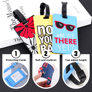 Etiqueta de Equipaje de PVC Ecológica y Moderna Personalizada para Maletas y Bolsos con Etiqueta de Nombre Personalizada - Product Image 5