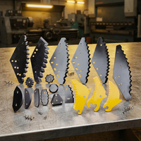Lame de mélangeur horizontal TMR en alliage de carbure de tungstène, couteau en acier au manganèse à neuf crâmes de chrome-silicium, type fleur de prunier