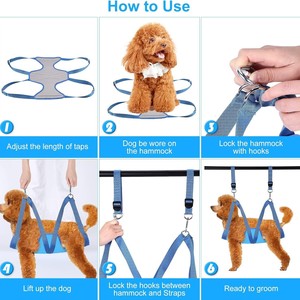 Cat Bathing Bag Hanging Hammock Anti Scratch Pet Grooming Supplies for Cats Dogs Size XS S M L - Product Image 3