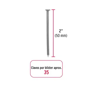 Master con 144 unità Blister con 35 standard 2 'chiodi con la testa, feroce - Product Image 2