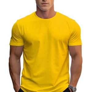 T-shirt en polyester pour homme, décontracté, léger, col rond, confortable, manches courtes, respirant, tissu doux, coupe classique, élégant - Product Image 1