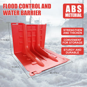 Barrière d'eau en ABS anti-corrosion, résistante aux UV, pour installation extérieure permanente, idéale pour les zones côtières et les usines chimiques - Product Image 1
