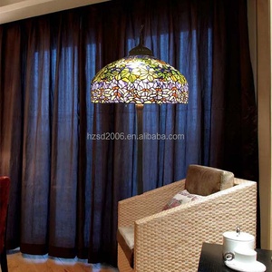 Lámpara de Pie Tiffany de Alta Calidad de 24 Pulgadas, Fabricada en China, con Vidrio de Colores, Base de Latón, Artesanía en Estaño Soldado, para Sala de Estar, Dormitorio, LED - Product Image 4