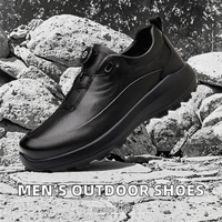 Chaussures de course sportives pour hommes, antidérapantes, respirantes, imperméables, pour la randonnée et l'alpinisme, toutes saisons, avec doublure en mesh et tige en tissu