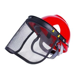 Casque de sécurité en ABS avec grille métallique pour taille-haie et masque facial avec protection anti-éclaboussures pour travaux de construction - Product Image 4