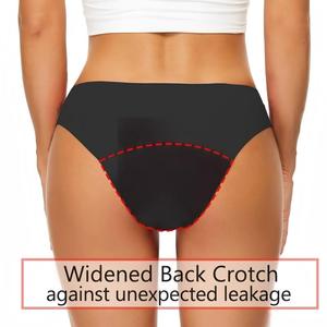 Culotte menstruelle aquatique pour femme, 30 UPF, 4 couleurs, taille basse, unie, sans couture, 4 couches, anti-fuite, service OEM/ODM - Product Image 6