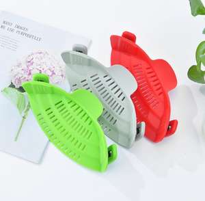 Passoire de cuisine en Silicone, pour casseroles, égouttoir pour panier de cuisine, Clip pour aliments, 1 pièce - Product Image 4