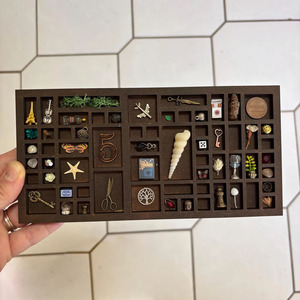 나무 미니어처 액세서리 선반 작은 Curio 랙 보물 디스플레이 선반 - Product Image 3